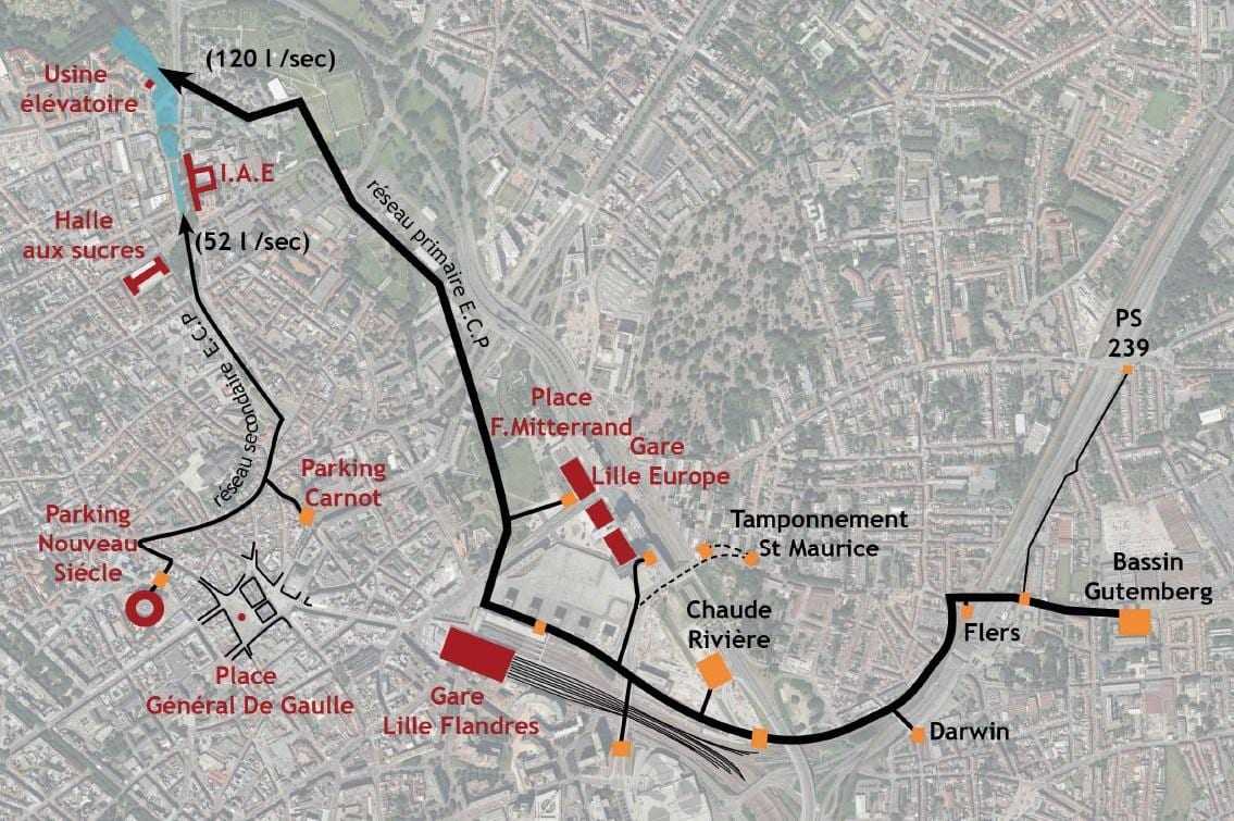 mappa di Lille barca