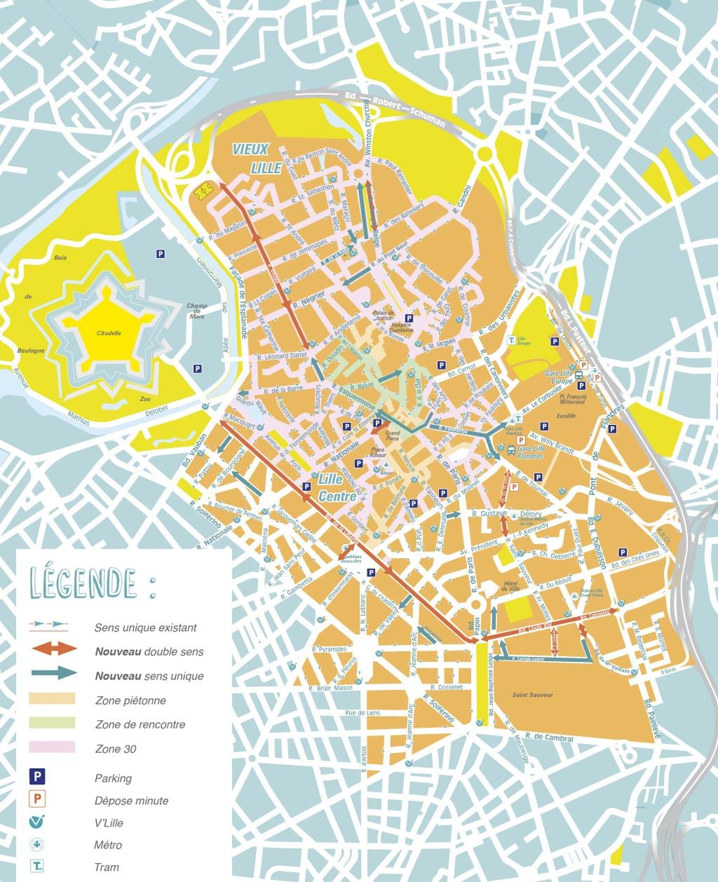 mappa di Lille