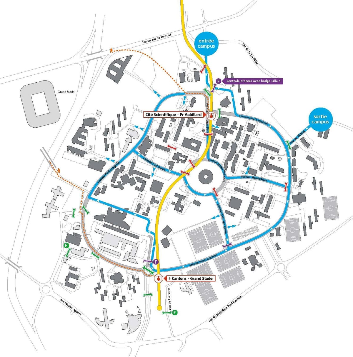 mappa di Lille scuola