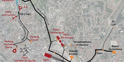 Mappa di Lille barca