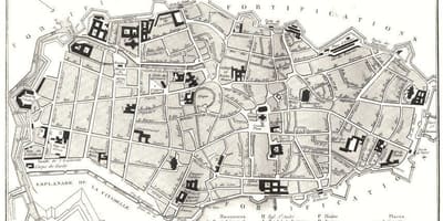 Mappa di Lille, città vecchia