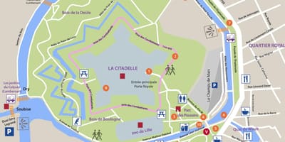 Mappa di Lille parco