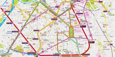 Mappa di Lille, bus