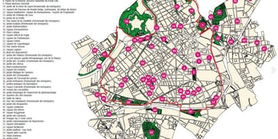 Mappa di Lille monumento
