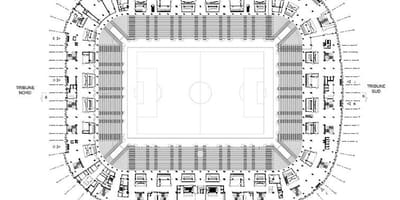 Mappa di Lille stadium