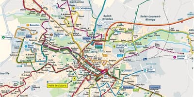 Lille trasporto pubblico mappa