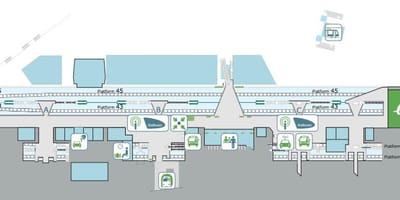 Mappa della stazione ferroviaria Lille europe