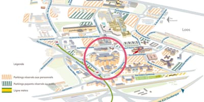 Mappa di Lille ospedale 